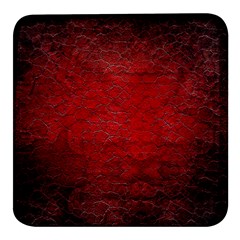 Red-grunge-texture-black-gradient Square Glass Fridge Magnet (4 Pack) by Ket1n9