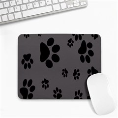 Dog-foodprint Paw Prints Seamless Background And Pattern Small Mousepad by Ket1n9