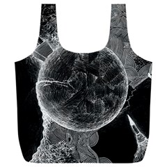 Space-universe-earth-rocket Full Print Recycle Bag (xxxl) by Ket1n9