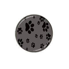 Dog-foodprint Paw Prints Seamless Background And Pattern Hat Clip Ball Marker (4 Pack) by Ket1n9