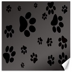 Dog-foodprint Paw Prints Seamless Background And Pattern Canvas 12  X 12  by Ket1n9