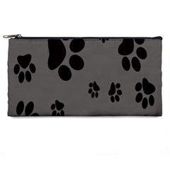 Dog-foodprint Paw Prints Seamless Background And Pattern Pencil Case by Ket1n9