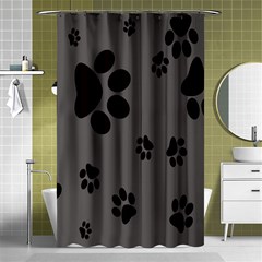 Dog-foodprint Paw Prints Seamless Background And Pattern Shower Curtain 48  X 72  (small)  by Ket1n9