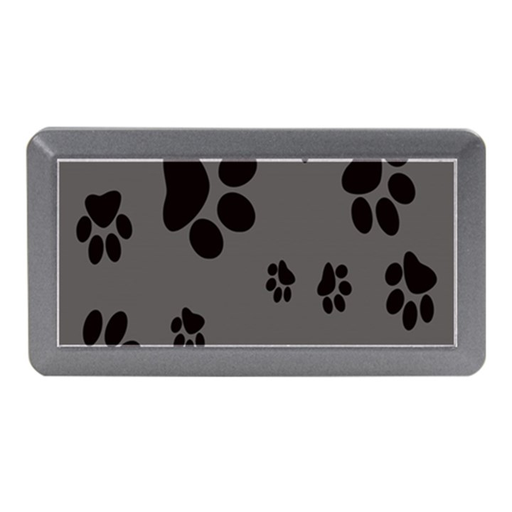 Dog-foodprint Paw Prints Seamless Background And Pattern Memory Card Reader (Mini)