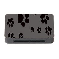 Dog-foodprint Paw Prints Seamless Background And Pattern Memory Card Reader With Cf by Ket1n9