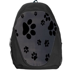 Dog-foodprint Paw Prints Seamless Background And Pattern Backpack Bag by Ket1n9