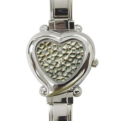 Ocean Pattern Heart Italian Charm Watch