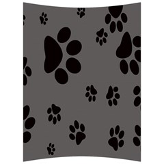 Dog-foodprint Paw Prints Seamless Background And Pattern Back Support Cushion by Ket1n9