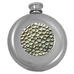 Ocean Pattern Round Hip Flask (5 Oz)