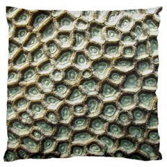 Ocean Pattern Large Premium Plush Fleece Cushion Case (two Sides) by Ket1n9