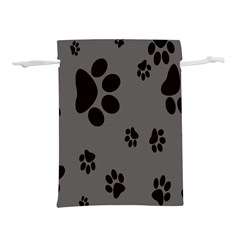 Dog-foodprint Paw Prints Seamless Background And Pattern Lightweight Drawstring Pouch (m) by Ket1n9