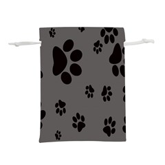 Dog-foodprint Paw Prints Seamless Background And Pattern Lightweight Drawstring Pouch (l) by Ket1n9