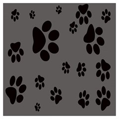 Dog-foodprint Paw Prints Seamless Background And Pattern Lightweight Scarf  by Ket1n9