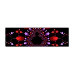 Fractal Red Violet Symmetric Spheres On Black Sticker Bumper (100 pack) Front