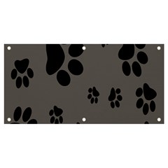 Dog-foodprint Paw Prints Seamless Background And Pattern Banner And Sign 4  X 2  by Ket1n9