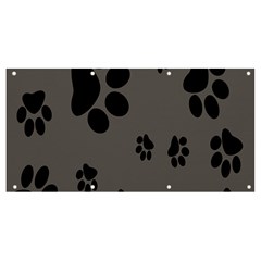 Dog-foodprint Paw Prints Seamless Background And Pattern Banner And Sign 8  X 4  by Ket1n9