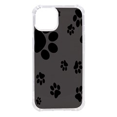 Dog-foodprint Paw Prints Seamless Background And Pattern Iphone 14 Tpu Uv Print Case by Ket1n9