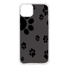 Dog-foodprint Paw Prints Seamless Background And Pattern Iphone 14 Plus Tpu Uv Print Case by Ket1n9