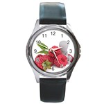 Fruit-healthy-vitamin-vegan Round Metal Watch Front