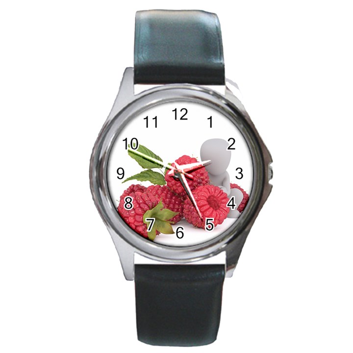 Fruit-healthy-vitamin-vegan Round Metal Watch