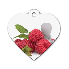 Fruit-healthy-vitamin-vegan Dog Tag Heart (two Sides) by Ket1n9