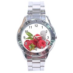 Fruit-healthy-vitamin-vegan Stainless Steel Analogue Watch by Ket1n9