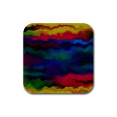 Watercolour-color-background Rubber Square Coaster (4 Pack) by Ket1n9