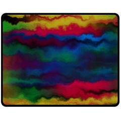 Watercolour-color-background Two Sides Fleece Blanket (medium) by Ket1n9