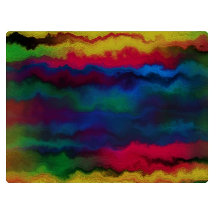 Watercolour-color-background Two Sides Premium Plush Fleece Blanket (Extra Small)