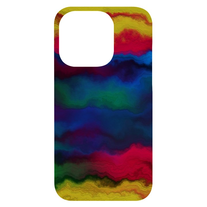 Watercolour-color-background iPhone 14 Pro Black UV Print Case