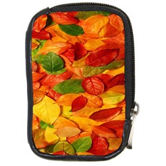 Leaves Texture Compact Camera Leather Case by Ket1n9