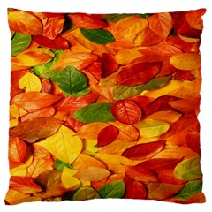 Leaves Texture Standard Premium Plush Fleece Cushion Case (two Sides) by Ket1n9