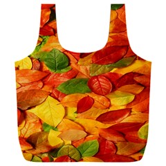 Leaves Texture Full Print Recycle Bag (xxl) by Ket1n9