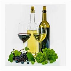 White-wine-red-wine-the-bottle Medium Glasses Cloth (2 Sides) by Ket1n9