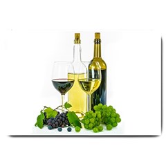 White-wine-red-wine-the-bottle Large Doormat by Ket1n9