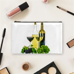 White-wine-red-wine-the-bottle Cosmetic Bag (medium) by Ket1n9