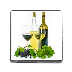 White-wine-red-wine-the-bottle Memory Card Reader (square 5 Slot) by Ket1n9