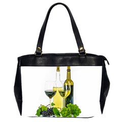 White-wine-red-wine-the-bottle Oversize Office Handbag (2 Sides) by Ket1n9