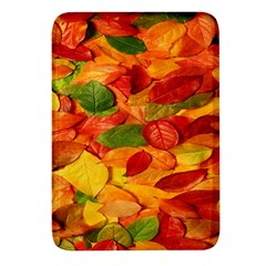 Leaves Texture Rectangular Glass Fridge Magnet (4 Pack) by Ket1n9