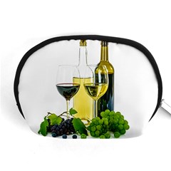 White-wine-red-wine-the-bottle Accessory Pouch (medium) by Ket1n9