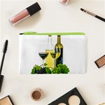 White-wine-red-wine-the-bottle Cosmetic Bag (XS) Front