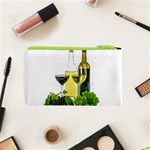 White-wine-red-wine-the-bottle Cosmetic Bag (XS) Back