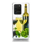 White-wine-red-wine-the-bottle Samsung Galaxy S20 Ultra 6.9 Inch TPU UV Case Front