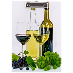 White-wine-red-wine-the-bottle A4 Acrylic Clipboard by Ket1n9