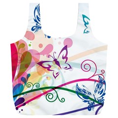 Butterfly Vector Art Full Print Recycle Bag (xxxl) by Ket1n9