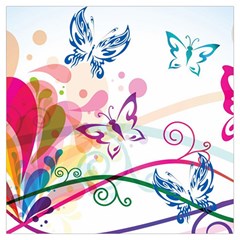 Butterfly Vector Art Lightweight Scarf  by Ket1n9