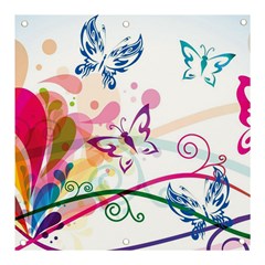 Butterfly Vector Art Banner And Sign 3  X 3  by Ket1n9