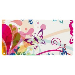 Butterfly Vector Art Banner And Sign 4  X 2  by Ket1n9