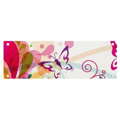 Butterfly Vector Art Banner And Sign 6  X 2  by Ket1n9