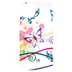 Butterfly Vector Art Iphone 14 Plus Black Uv Print Case by Ket1n9